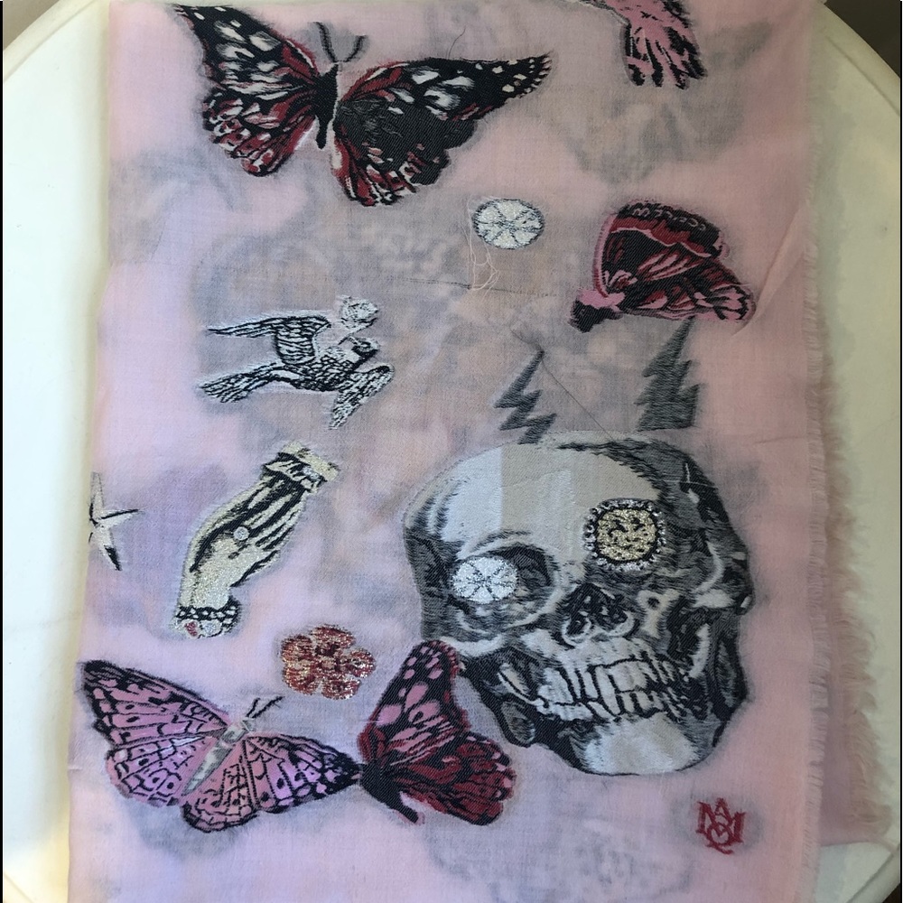 Alexander McQueen Pink Scarf